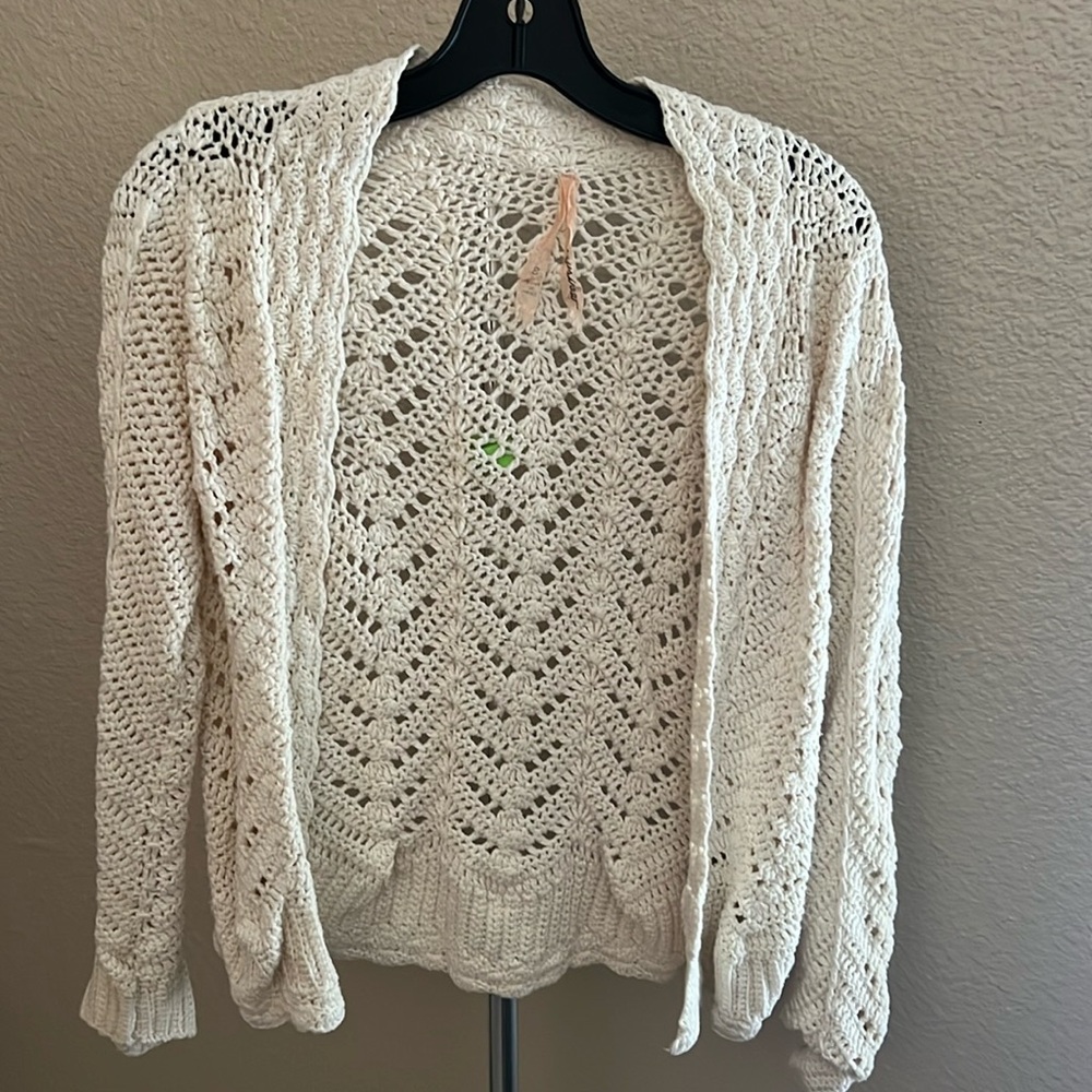 Mystree beige knitted cardigan